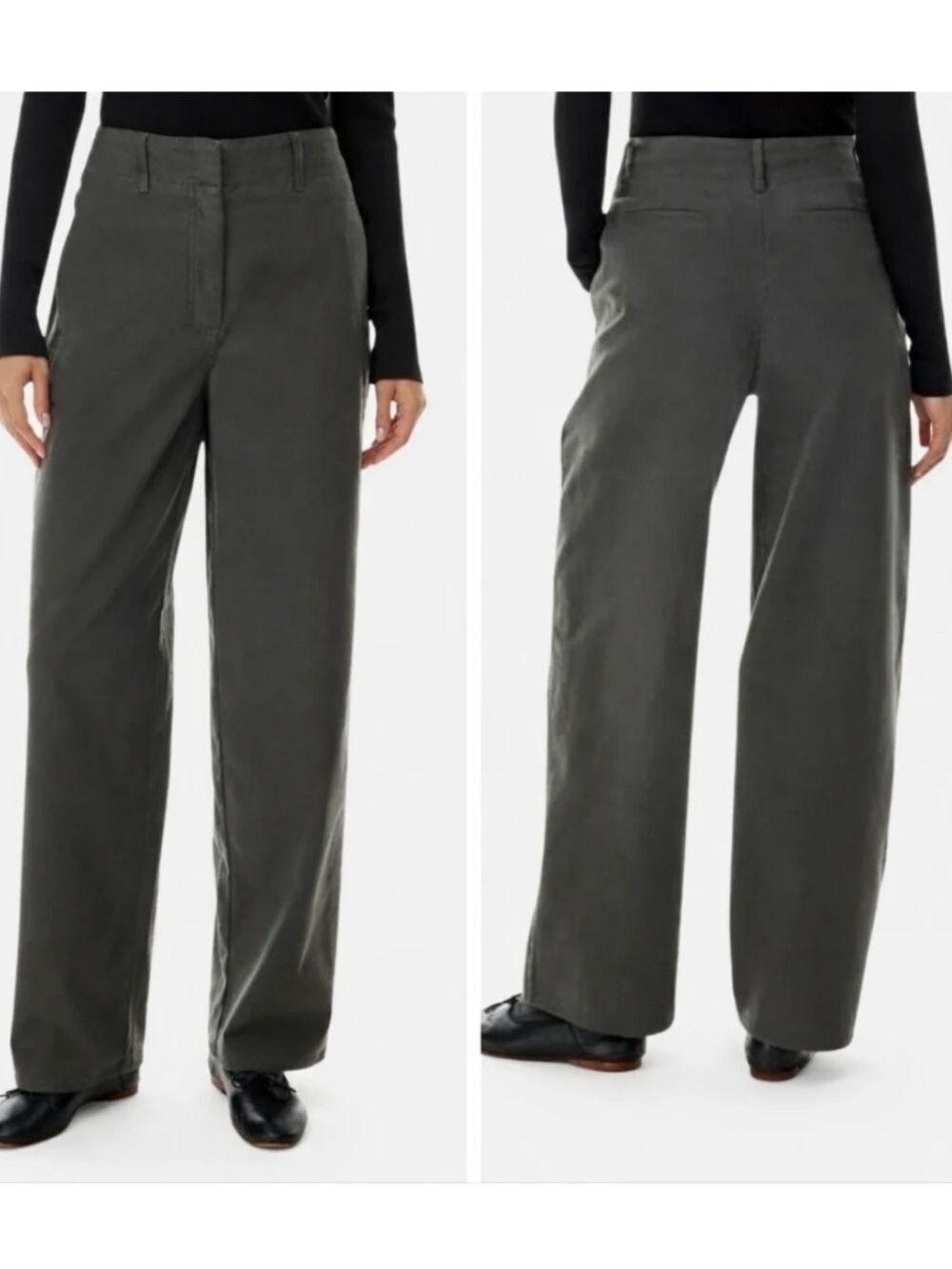 Aritzia Wilfred Free Ascendant Pants High Waist Wide Leg, Size 00